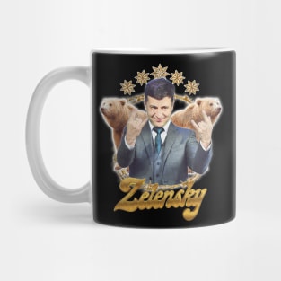 Zelensky Ukraine // Retro Fan Art Design Mug